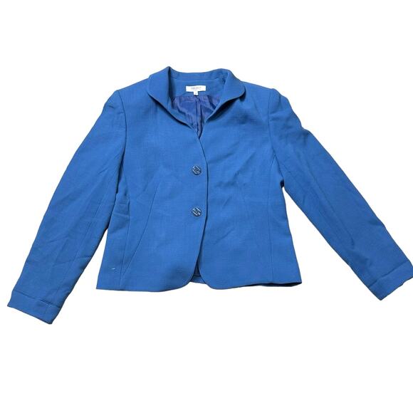 Bigio Collection Jackets & Blazers - Vintage Bigio Collection Blue Wool Blazer Jacket Size 16 Classic Professional